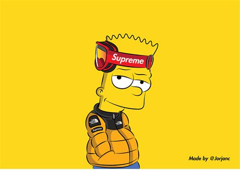 high bart simpson supreme wallpaper.